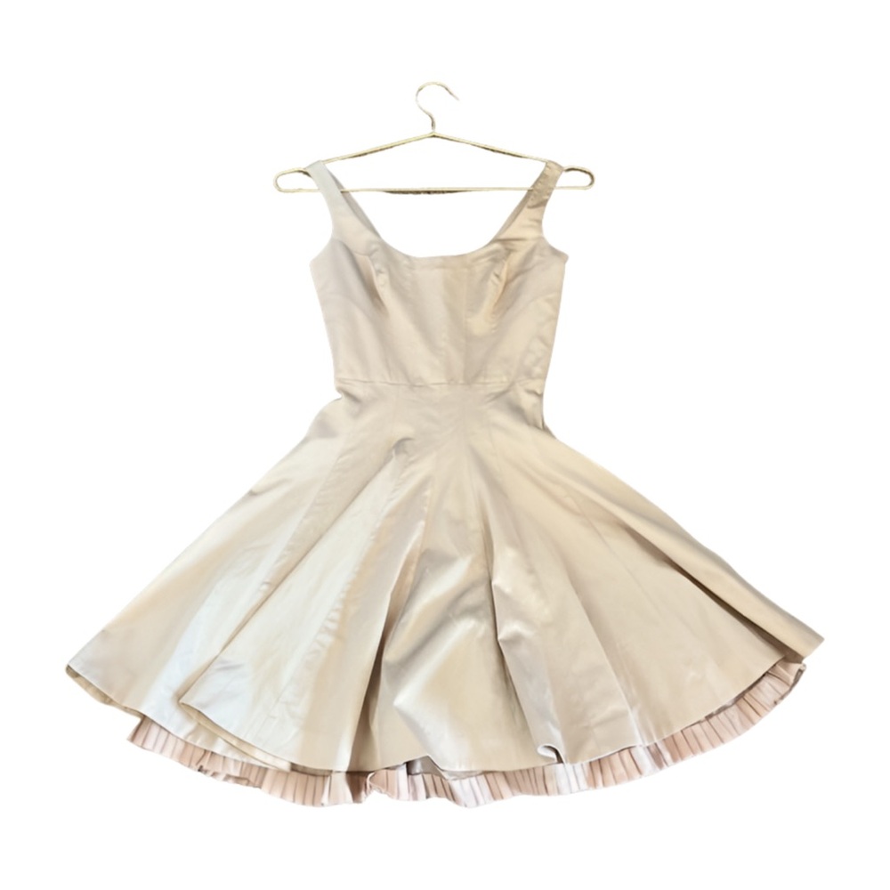 Karen Millen Pale Pink Fit and Flare Short Semi Formal Dress Size 2